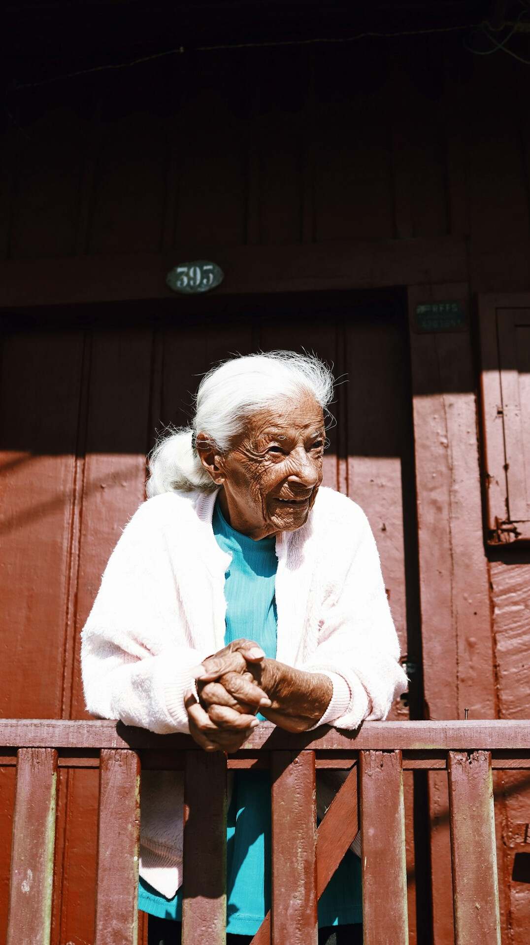elderly neighbor portrait