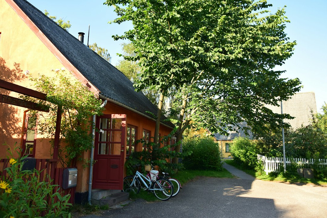 elderly man in danish village