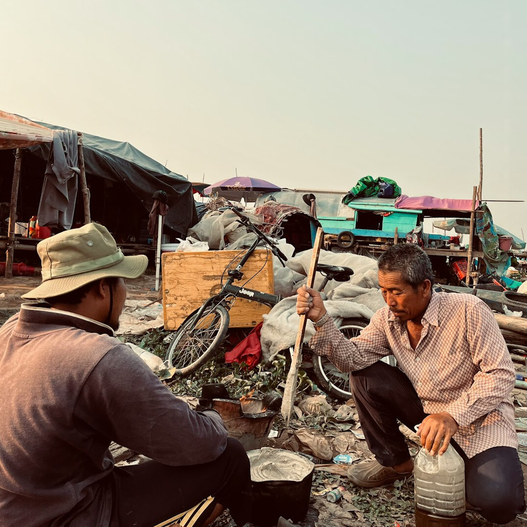 photographer documenting locals
